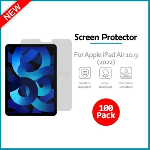 100-Pack LCD Ultra Clear Screen Shield Protector for Apple iPad Air 10.9 (2022) - Picture 1 of 4