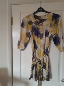 Gorgeous Silk Belted Dress - 8 - Picture 1 of 13