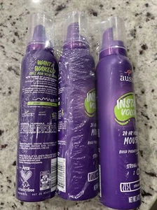 Lot of 3 Aussie Instant Volume Mousse Strong Hold, 24hr Volume - 6 oz each - Picture 1 of 8