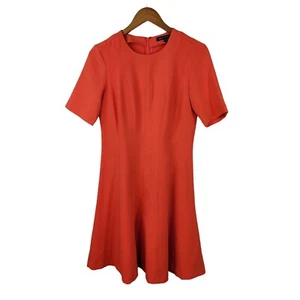 Banana Republic Party Dress size 10 Career Event Orange Sheath Knee Length - Picture 1 of 6