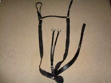 Albion Elasticated Combination Breastplate Martingale black full/xfull size