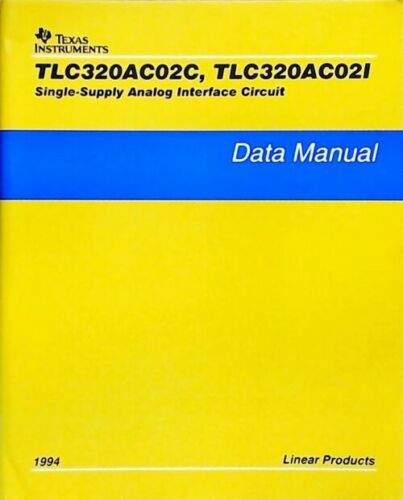2484533 - TLC320AC02C, TLC320AC02I Single-supply analog interface circuit : Data