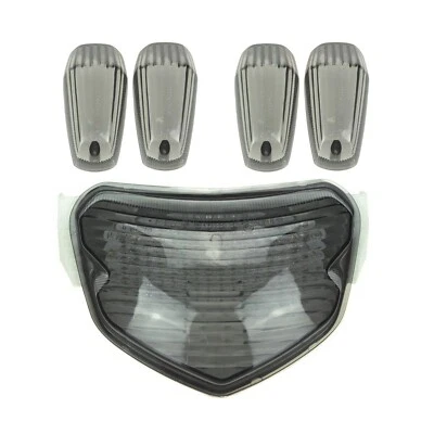 Luz trasera LED y lente de señal de giro apta para Suzuki 2004-2005 GSXR 600/750 ahumado Foto 1 de 4