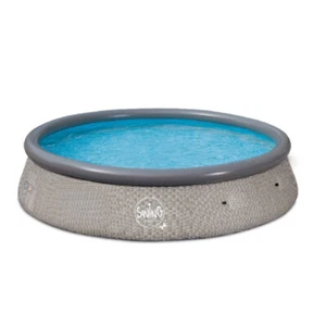 HAF® Quick Up Pool Aufstellpool Schwimmbecken grau rund 366 x 91 cm ohne Filter - Bild 1 von 1