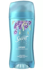 SECRET 48 HR CLEAR GEL ANTIPERSPIRANT DEODORANT LAVENDER 3.4 OZ 07/2022 - Picture 1 of 1