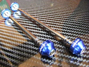 Halo Hex Key Skewers (Pair) Anti Theft NOT QR Mountain or Road Bike (NEW) Blue - Picture 1 of 1