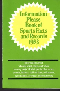 Información por favor libro de datos y registros deportivos 1983 tapa blanda ex como nuevo - Imagen 1 de 1