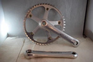 SHIMANO DURA-ACE FC-7600 Crankset 165mm 48 Teeth NJS JAPAN Track Pista Fixed - Picture 1 of 9