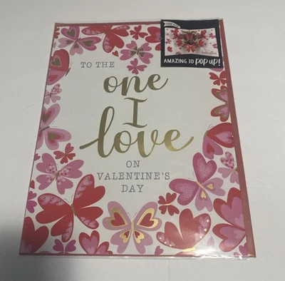 To The One I Love On Valentine’s Day Amazing 3-D Pop-Up Card - Image 1 of 3