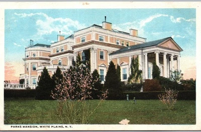 Parks Mansion - White Plains New York WB Postcard - Image 1 of 2