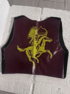 Vintage Child Cowboy Western Costume Vest Indian Shooting Arrow - Picture 1 of 5