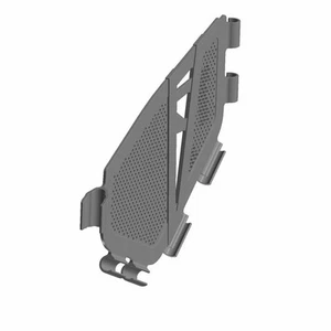 Polaris Guard, Side, RH, Black, Genuine OEM Part 5437855-070, Qty 1 - Picture 1 of 2