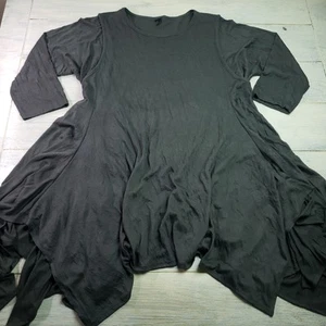 Camicia Kedem Sasson top asimmetrico floreale grigio taglia unica - Foto 1 di 5