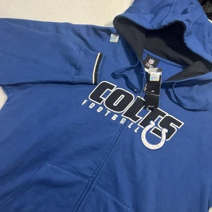 NFL Herren Large Indianapolis Colts Full Zip Fleece Hoodie Team Bekleidung Football - Bild 1 von 8