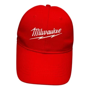 Gorra ajustable Milwaukee Tool roja semicurvada pico marca Wild Impact nueva - Imagen 1 de 11