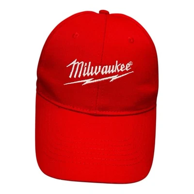 Gorra ajustable Milwaukee Tool roja semicurvada pico marca Wild Impact nueva Foto 1 de 4