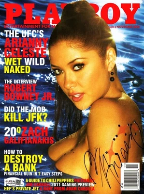 ARIANNY CELESTE Signed November 2010 Magazine UFC JSA #CI92423 - Image 1 of 4