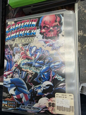 Captain America and Avengers Sega Genesis 1992 Authentic & Tested W/ Case Game - Image 1 of 3