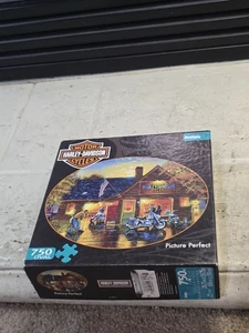 Buffalo Harley Davidson Motocicli FOTO PERFETTA 750pz Puzzle Ovale - Foto 1 di 3