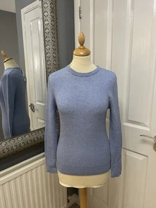 Ladies Size 10 Blue Ribbed Jumper Top - Knitwear - New With Tags - Picture 1 of 7