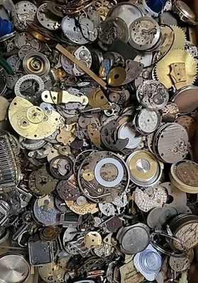 Vintage Watch Parts Huge Lot Assorted Pieces & Brands Steampunk 28 Grams - Image 1 of 4
