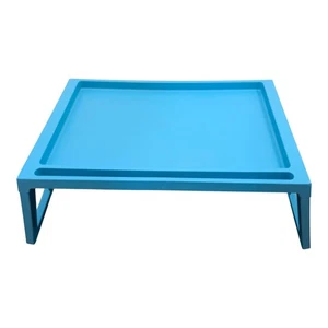 IKEA KLIPSK Bed Tray Turquoise Blue Foldable Legs Laptop Tablet Stand Breakfast - Picture 1 of 13