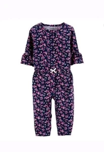 New Carter' Floral Baby Girl Romper Jumpsuit - Picture 1 of 1