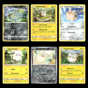 6x Togedemaru Lot 127/195 Pokemon Cards Collection Set Deck Building TCG - Picture 1 of 9