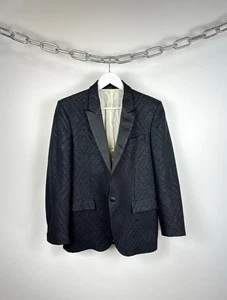 Vintage Just Cavalli Avant Garde Designer Tuxedo Wool Blazer Size 50 - Picture 1 of 17