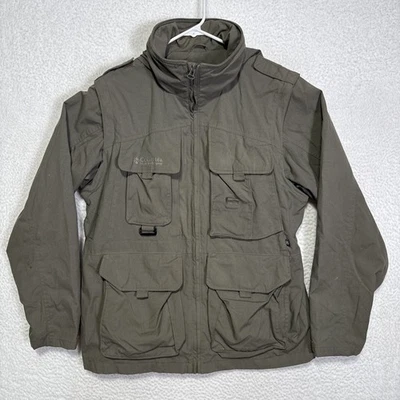 VTG Columbia GRT Unisex Full-Zip Hooded Packable Hiking Jacket Zip-Off Sleeves M - Image 1 of 4