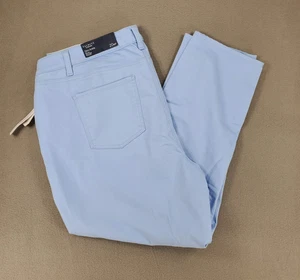 Pantaloni Talbots perfetti slim lunghezza caviglia 20Wp Petite Plus jeans blu chiaro nuovi - Foto 1 di 5