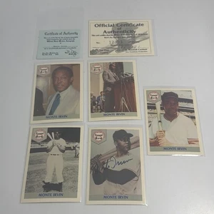 Monte Irvin Autographed Front Row All Time Greats 5 Card Set NM Cards Giants HOF - Picture 1 of 10