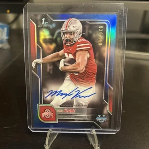 2025 Bowman U Chrome Max Klare 1st True Blue Refractor Auto 34/150 Ohio State - Bild 1 von 2