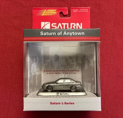 RARE Johnny Lightning Fine Pewter Adult Toy Collectible 2000 Saturn L-Series NEW - Image 1 of 4