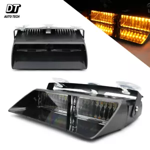 36W LED Strobe Lights Bar Roof Top Security System Emergency Hazard Flash Amber - Foto 1 di 6