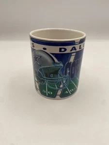 Vintage Dallas Cowboys Vibrant Wrap Around Graphic Logo Coffee Mug NFL - Picture 1 of 7