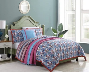 VCNY Home Cottage Cove King Olivia Set di piumoni reversibili viola - Foto 1 di 9