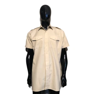 British Army All Ranks Mens Short Sleeved Fawn shirt - Picture 1 of 8