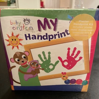 Kit de impresión de mano de yeso Baby Einstein "My Handprint" (2006) - Nuevo en caja/envoltura Foto 1 de 3