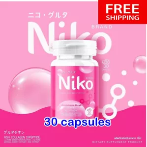 NIKO GLUTA Supplement Vitamin Radiance Skincare Brighten Reduce Wrinkle Acne 30X - Picture 1 of 12