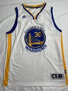 Adidas Golden State Warriors Nr. 30 Stephen Curry Trikot Herren Größe L weiß - Bild 1 von 10