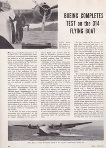 1938 Boeing 314 Flying Boat Aircraft Report 1/24/2023l - Picture 1 of 2