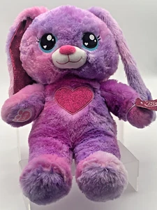 Build a Bear Workshop Heartables lila Häschen 16 Zoll Plüschtier Stofftier - Bild 1 von 9
