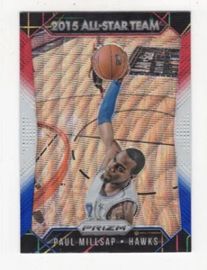 2015-16 PANINI PRIZM PRISMA ROSSO, BIANCO E BLU PAUL MILLSAP ATLANTA HAWKS #361 - Foto 1 di 4