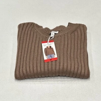 Женский ребристый свитер Jessica Simpson, коричневый, размер M - Изображение 1 из 4