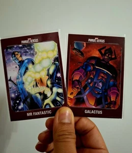 GALACTUS vs MR FANTASTIC 2021-2022 MarvelVersus Panini Trading CardS~ NM - Picture 1 of 2