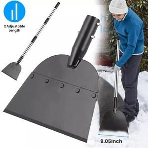 53In Flat Snow Shovel Ice Scraper Manganese Steel Snow Ice Chopper for Walkway P - Picture 1 of 11