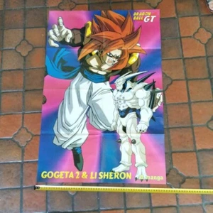 DRAGON BALL GT - vintage poster double face 80 cm * 50 cm - Picture 1 of 2