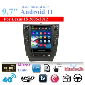 9,7" vertikales Stereo-Radio GPS-Headset für Lexus IS 2005-12 IS200 IS220 IS250 - Picture 1 of 23