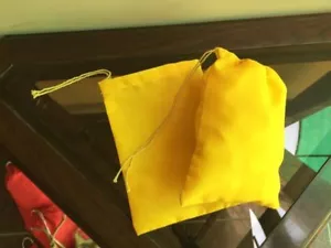 Bolsas de muselina de algodón de 5""x7"" (color amarillo) - Imagen 1 de 4